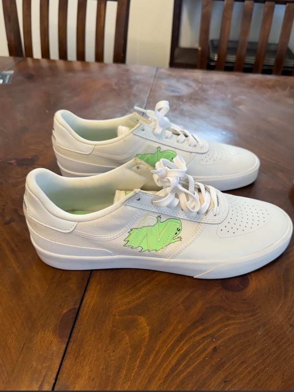 New Balance Franky 272 white green ghost graphic sneakers size Men’s 11 1/2 NEW